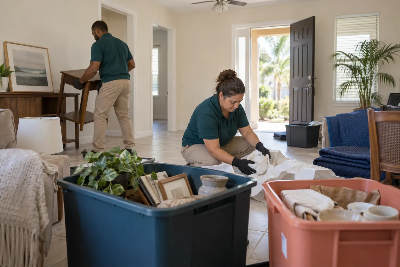 Property cleanout work